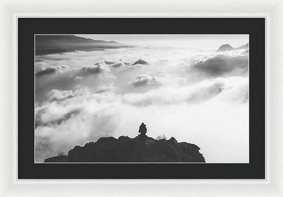 Atop the Mountain / Art Photo - Framed Print