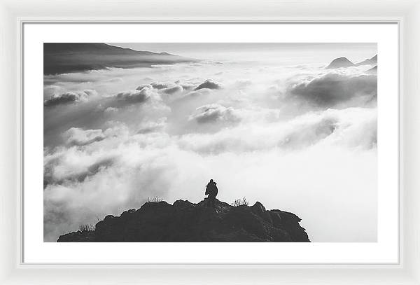 Atop the Mountain / Art Photo - Framed Print