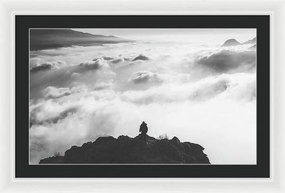 Atop the Mountain / Art Photo - Framed Print