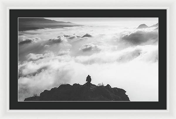 Atop the Mountain / Art Photo - Framed Print