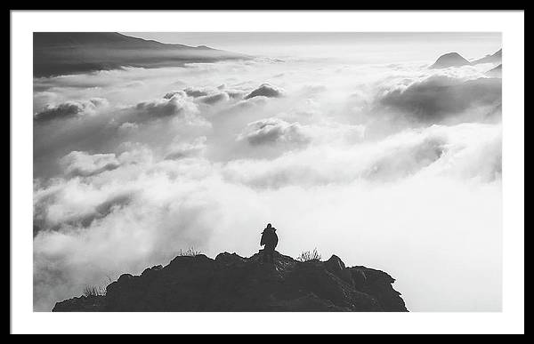 Atop the Mountain / Art Photo - Framed Print