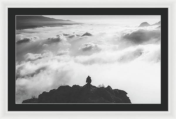 Atop the Mountain / Art Photo - Framed Print