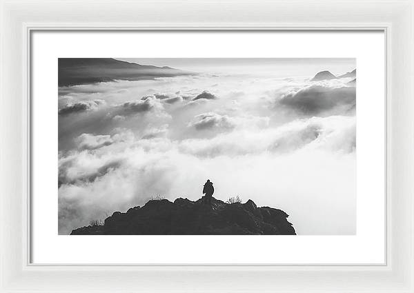 Atop the Mountain / Art Photo - Framed Print