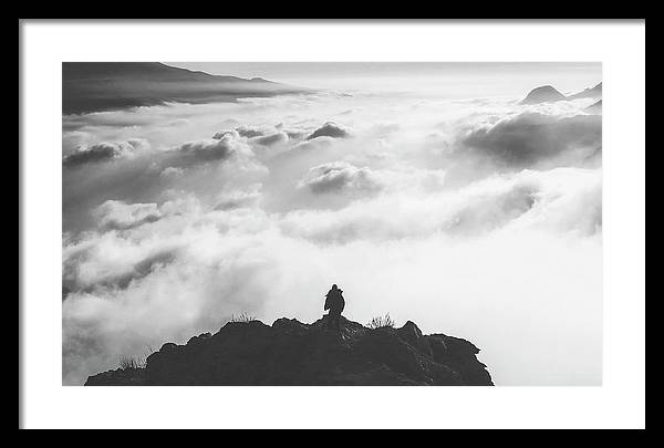 Atop the Mountain / Art Photo - Framed Print