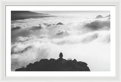 Atop the Mountain / Art Photo - Framed Print