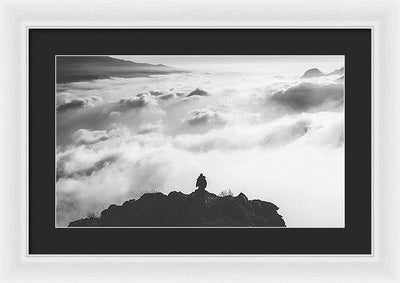 Atop the Mountain / Art Photo - Framed Print