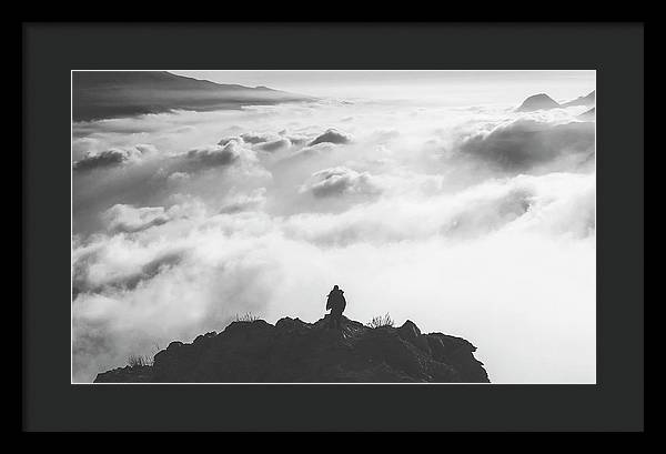 Atop the Mountain / Art Photo - Framed Print