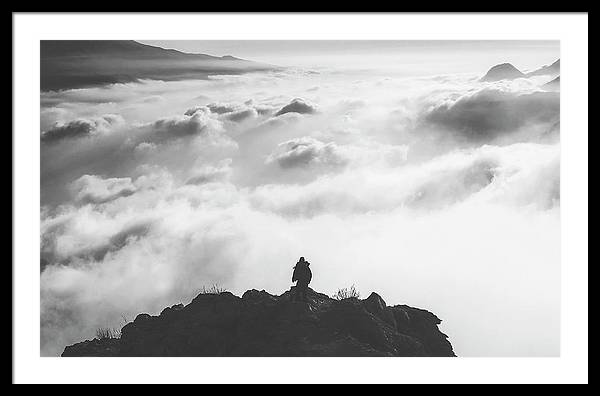 Atop the Mountain / Art Photo - Framed Print