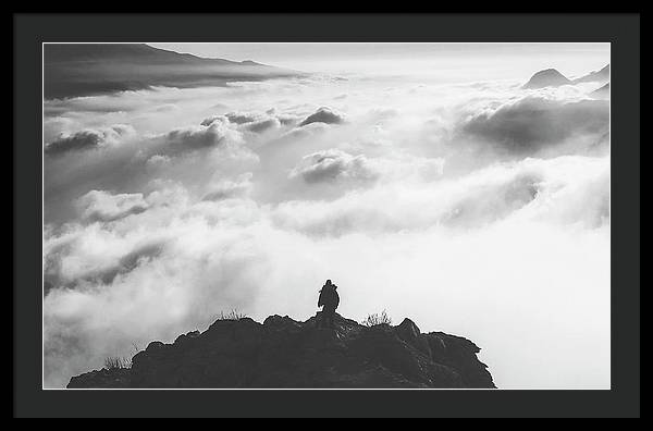 Atop the Mountain / Art Photo - Framed Print