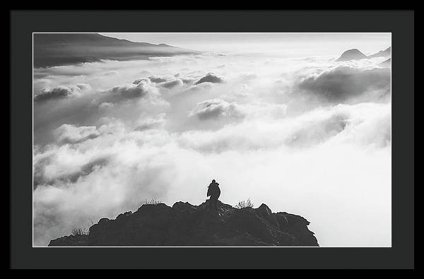 Atop the Mountain / Art Photo - Framed Print