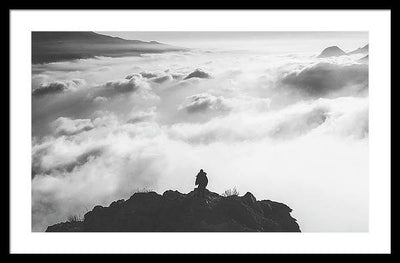 Atop the Mountain / Art Photo - Framed Print