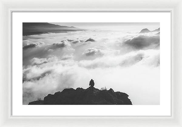 Atop the Mountain / Art Photo - Framed Print