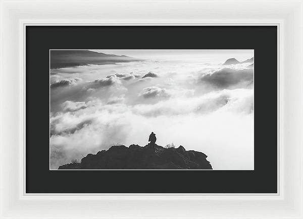 Atop the Mountain / Art Photo - Framed Print