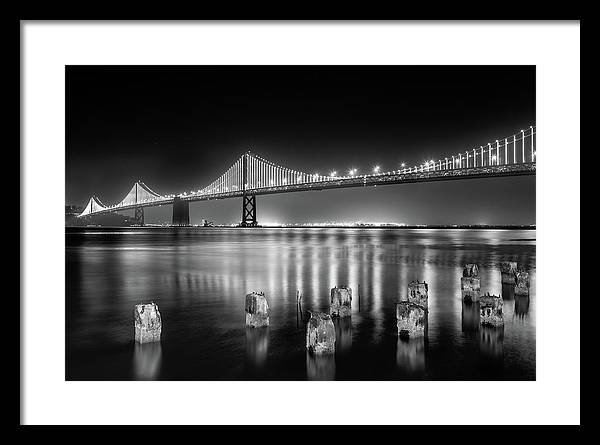 Bay bridge view point, San Francisco, United States / Art Photo - Framed Print