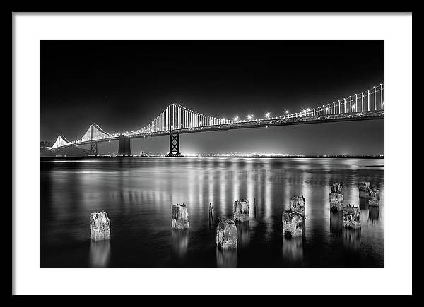 Bay bridge view point, San Francisco, United States / Art Photo - Framed Print