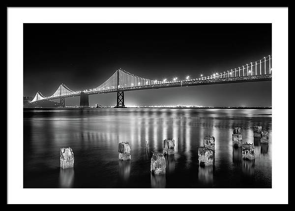 Bay bridge view point, San Francisco, United States / Art Photo - Framed Print