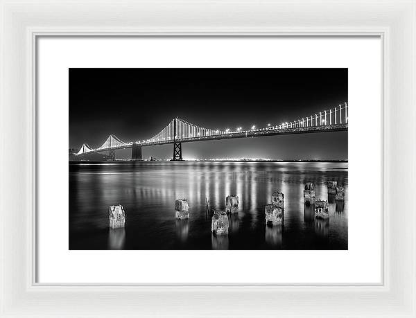 Bay bridge view point, San Francisco, United States / Art Photo - Framed Print