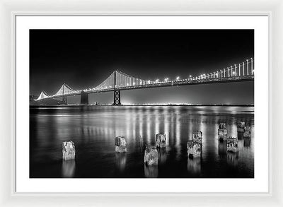 Bay bridge view point, San Francisco, United States / Art Photo - Framed Print