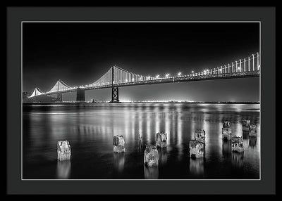 Bay bridge view point, San Francisco, United States / Art Photo - Framed Print