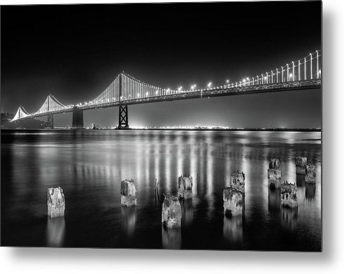 Bay bridge view point, San Francisco, United States / Art Photo - Metal Print