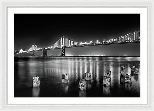 Bay bridge view point, San Francisco, United States / Art Photo - Framed Print