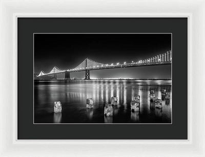 Bay bridge view point, San Francisco, United States / Art Photo - Framed Print