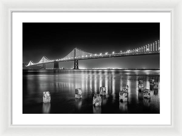 Bay bridge view point, San Francisco, United States / Art Photo - Framed Print