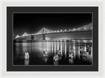 Bay bridge view point, San Francisco, United States / Art Photo - Framed Print