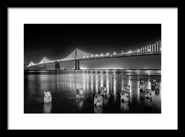 Bay bridge view point, San Francisco, United States / Art Photo - Framed Print