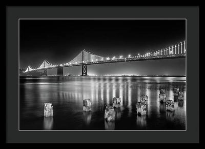 Bay bridge view point, San Francisco, United States / Art Photo - Framed Print