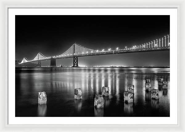 Bay bridge view point, San Francisco, United States / Art Photo - Framed Print