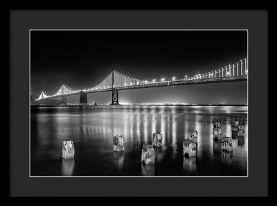 Bay bridge view point, San Francisco, United States / Art Photo - Framed Print