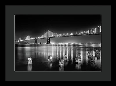 Bay bridge view point, San Francisco, United States / Art Photo - Framed Print