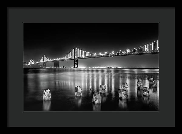 Bay bridge view point, San Francisco, United States / Art Photo - Framed Print