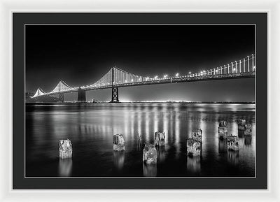 Bay bridge view point, San Francisco, United States / Art Photo - Framed Print