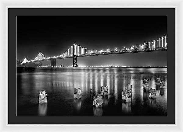 Bay bridge view point, San Francisco, United States / Art Photo - Framed Print