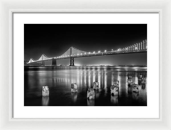 Bay bridge view point, San Francisco, United States / Art Photo - Framed Print