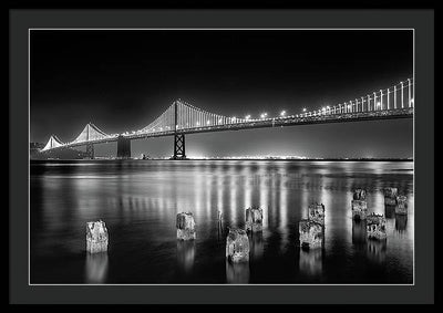 Bay bridge view point, San Francisco, United States / Art Photo - Framed Print