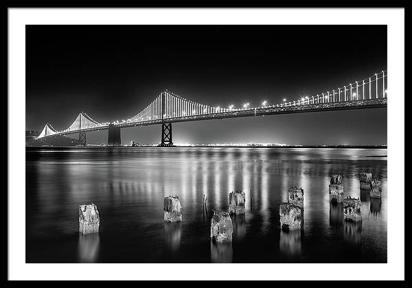 Bay bridge view point, San Francisco, United States / Art Photo - Framed Print