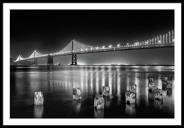 Bay bridge view point, San Francisco, United States / Art Photo - Framed Print