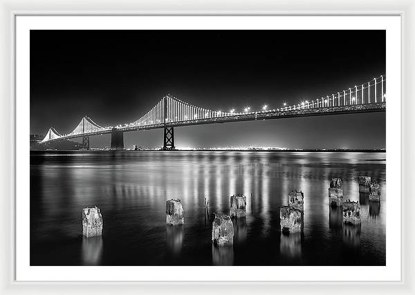 Bay bridge view point, San Francisco, United States / Art Photo - Framed Print