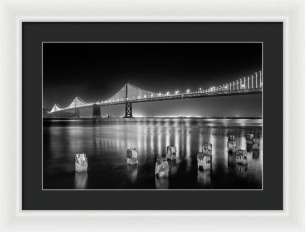 Bay bridge view point, San Francisco, United States / Art Photo - Framed Print