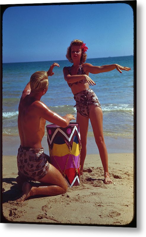 Beach Dance, Florida - Metal Print