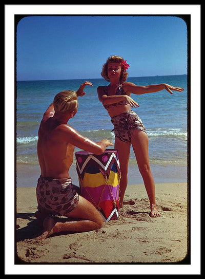 Beach Dance, Florida - Framed Print