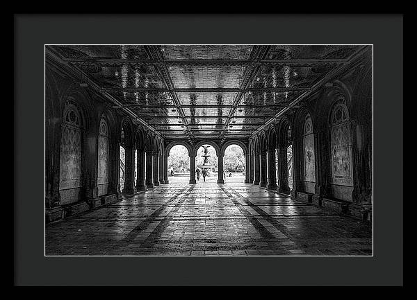 Bethesda Terrace, Central Park, Manhattan / Art Photo - Framed Print