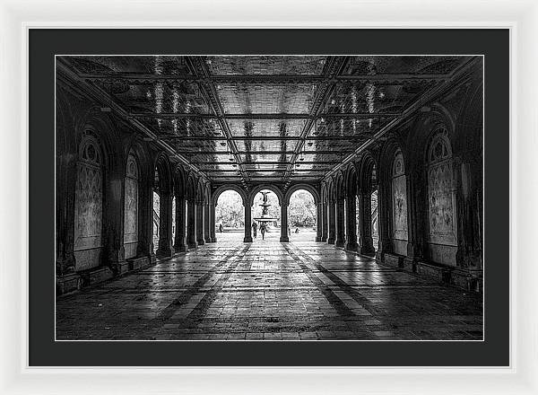 Bethesda Terrace, Central Park, Manhattan / Art Photo - Framed Print