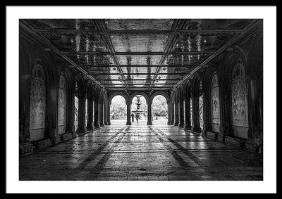 Bethesda Terrace, Central Park, Manhattan / Art Photo - Framed Print