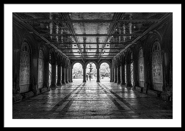 Bethesda Terrace, Central Park, Manhattan / Art Photo - Framed Print