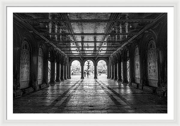 Bethesda Terrace, Central Park, Manhattan / Art Photo - Framed Print