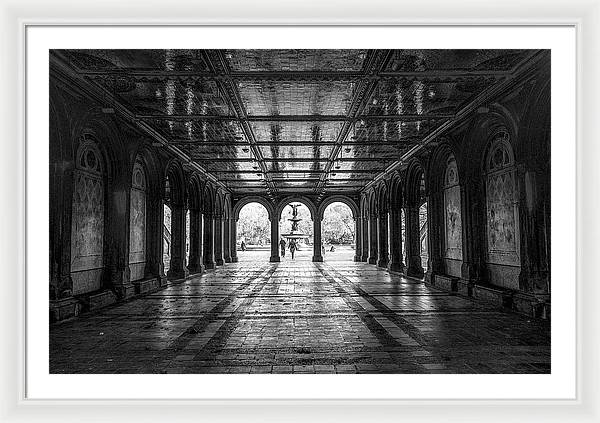 Bethesda Terrace, Central Park, Manhattan / Art Photo - Framed Print